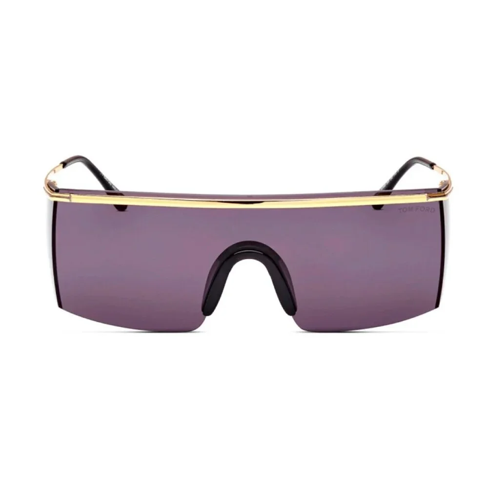 NEW TOM FORD FT0980/S 30A SUNGLASSES TF980 30A GOLD/SMOKE MEN SHIELD EYEWEAR